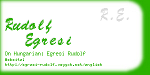 rudolf egresi business card